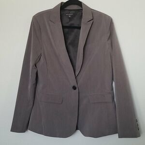 Metaphor Office Neutral size 12 gray pinstripe One Button blazer NWT